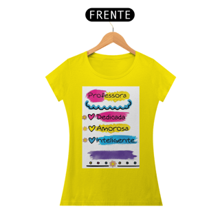 Nome do produto camisa baby long Professora dedicada