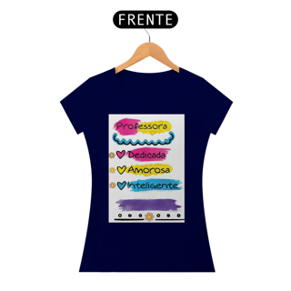 Nome do produto camisa baby long Professora dedicada