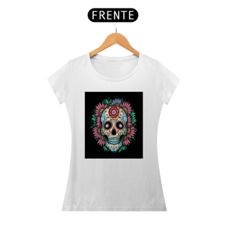Nome do produto Camisa baby long Caveira mexica