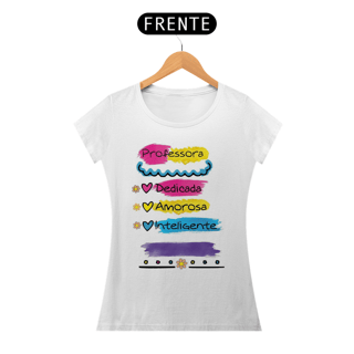 Nome do produto camisa baby long Professora dedicada