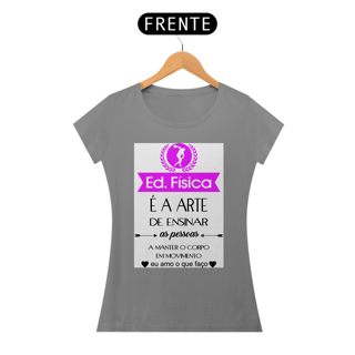 Nome do produto Camisa baby long Educação  Física é arte