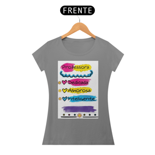 Nome do produto camisa baby long Professora dedicada