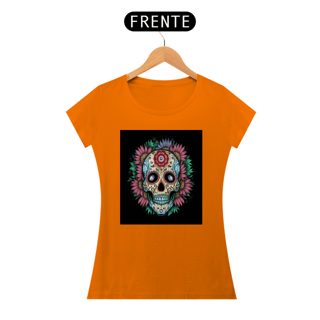 Nome do produto Camisa baby long Caveira mexica