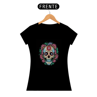 Nome do produto Camisa baby long Caveira mexica