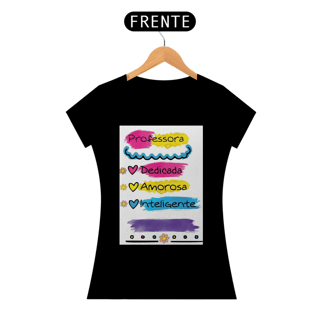 Nome do produto camisa baby long Professora dedicada