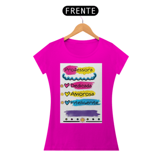 Nome do produto camisa baby long Professora dedicada
