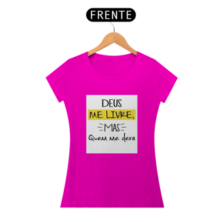 Nome do produto Camisa baby long Deus me livre