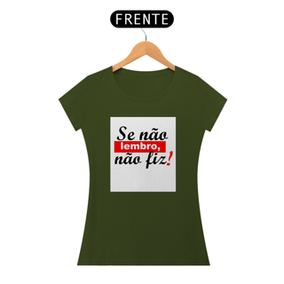 Nome do produto Camisa baby long Se não lembro