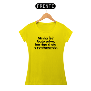 Nome do produto Camiseta Feminina - Minha fé