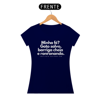 Nome do produto Camiseta Feminina - Minha fé