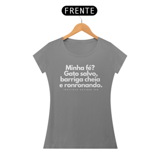 Nome do produto Camiseta Feminina - Minha fé