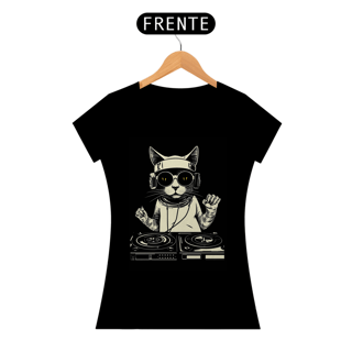 Camiseta de Gato -  Dj Cat