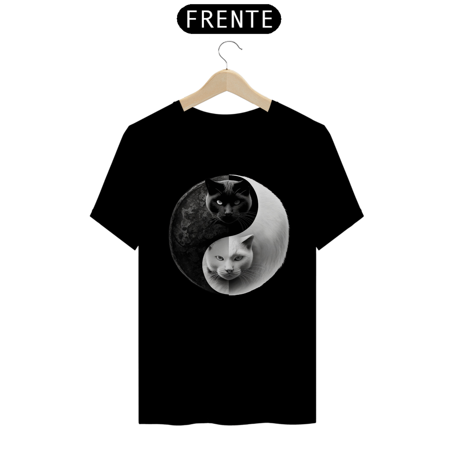 Camiseta de Gato -  Yin Yang Cat