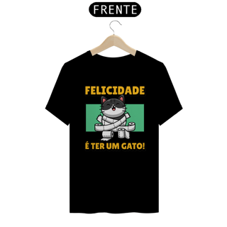 Camiseta de Gato -  Felicidade é ter um Gato