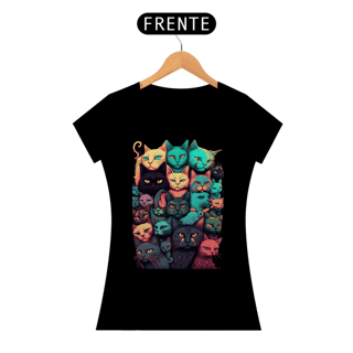 Camiseta de Gato -  Cat Faces