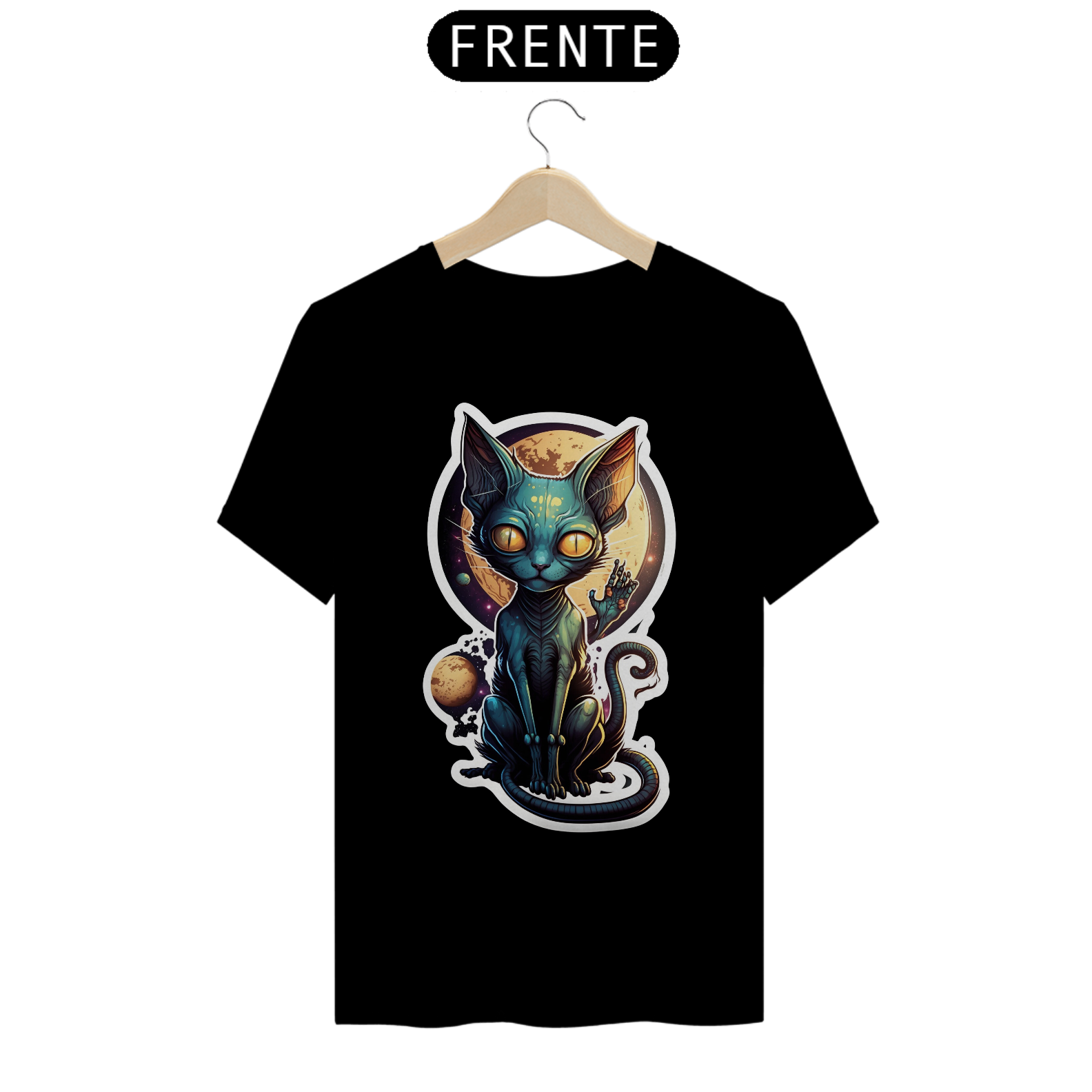 Camiseta de Gato -  Alien Cat