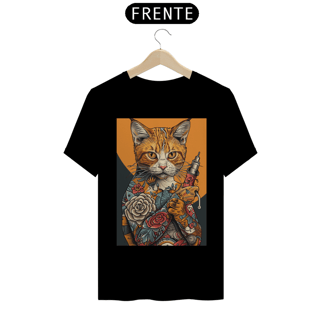 Camiseta de Gato - Gato Tatuador