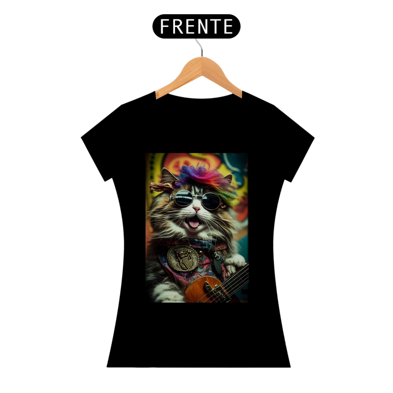 Camiseta de Gato - Cat Music