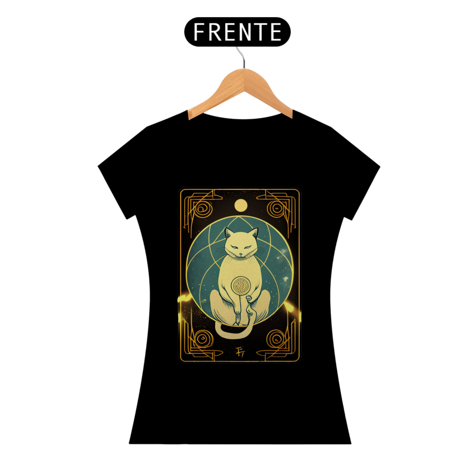 Camiseta de Gato - Carta Tarot