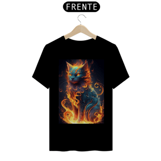 Camiseta de Gato - Fire Cat