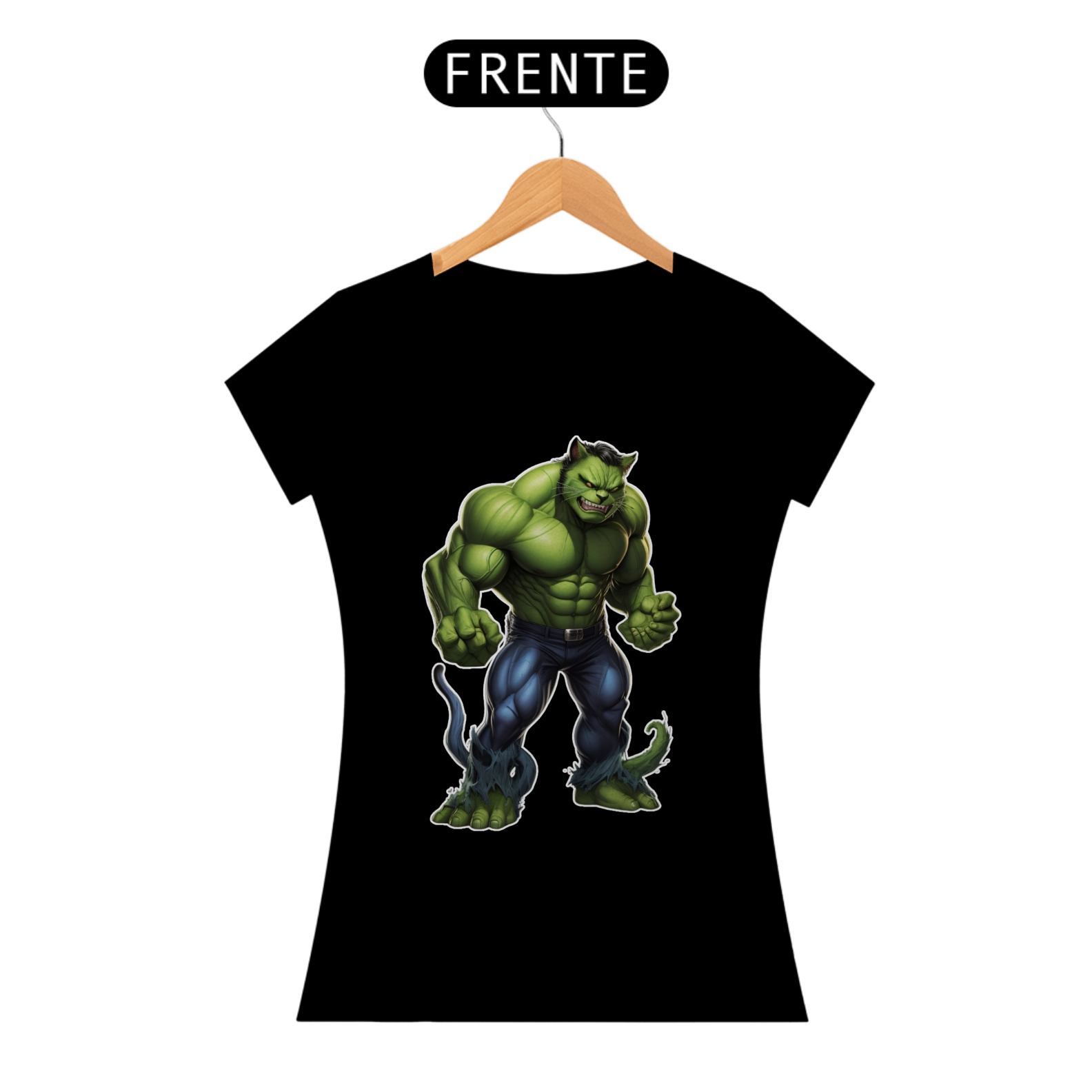 Camiseta de Gato - Hulk Cat