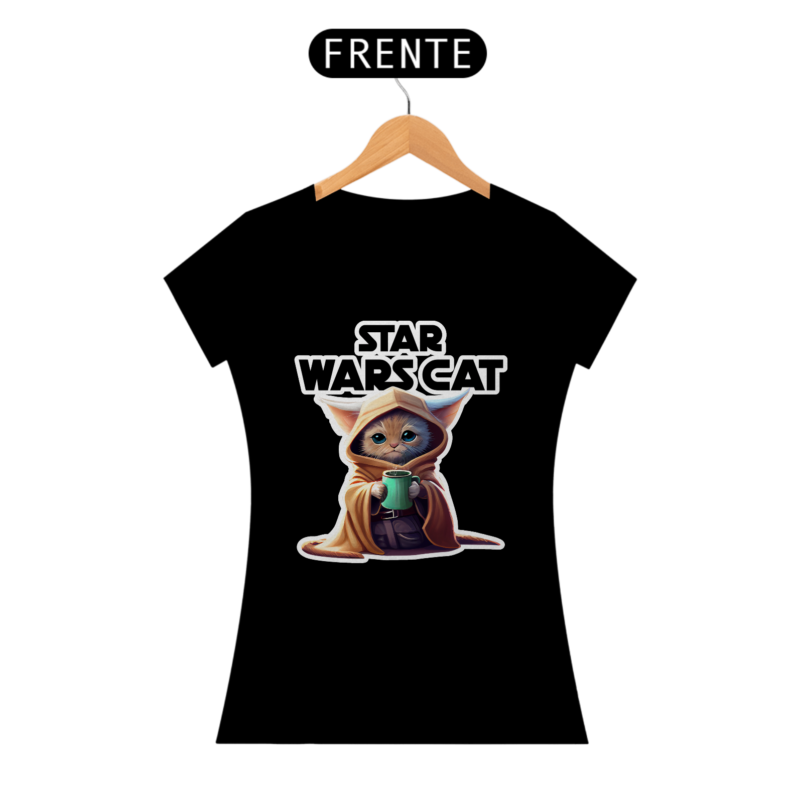 Camiseta de Gato - Mestre Yoda