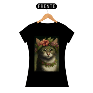 Camiseta de Gato - Cat Flowers