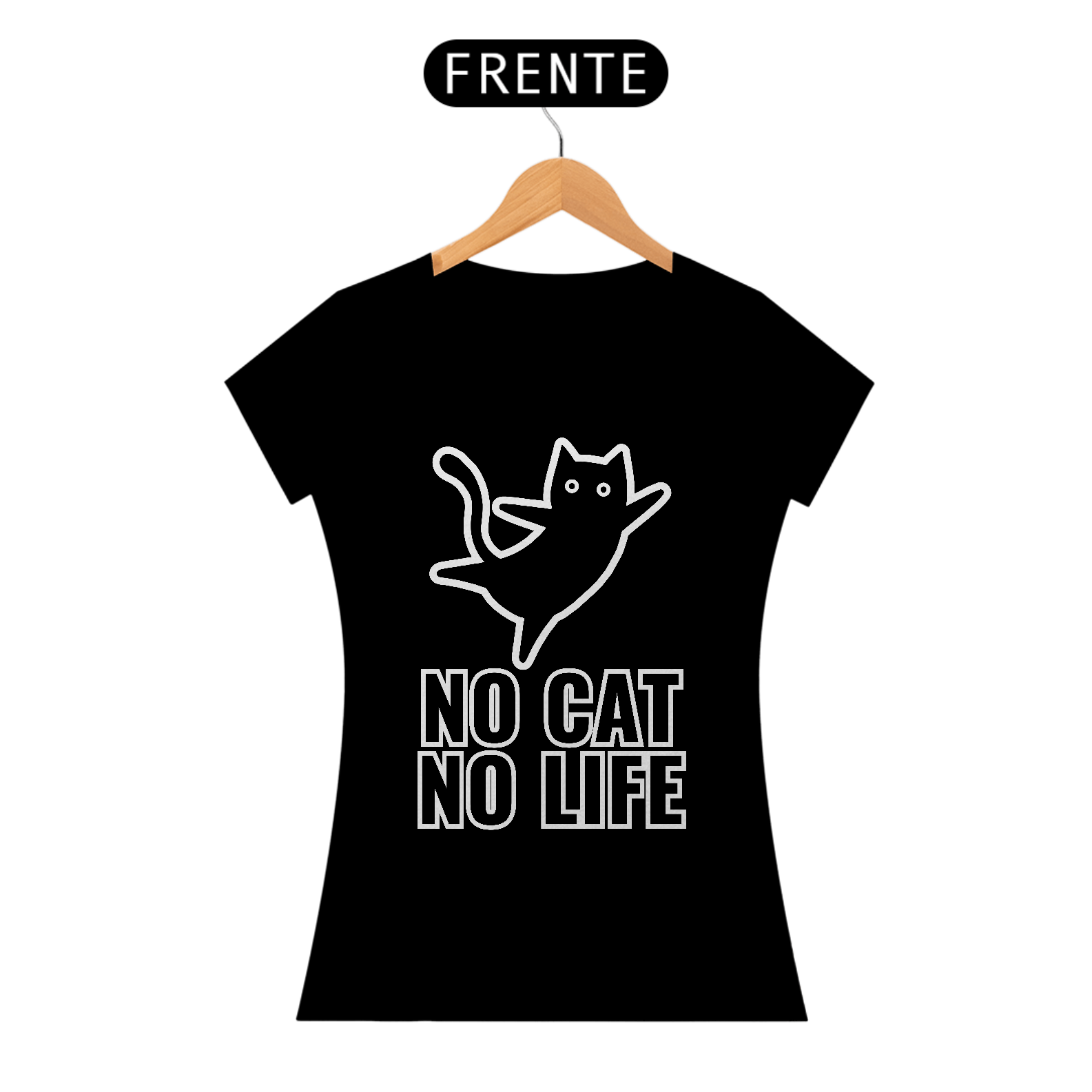 Camiseta de Gato - No Cat, No Life