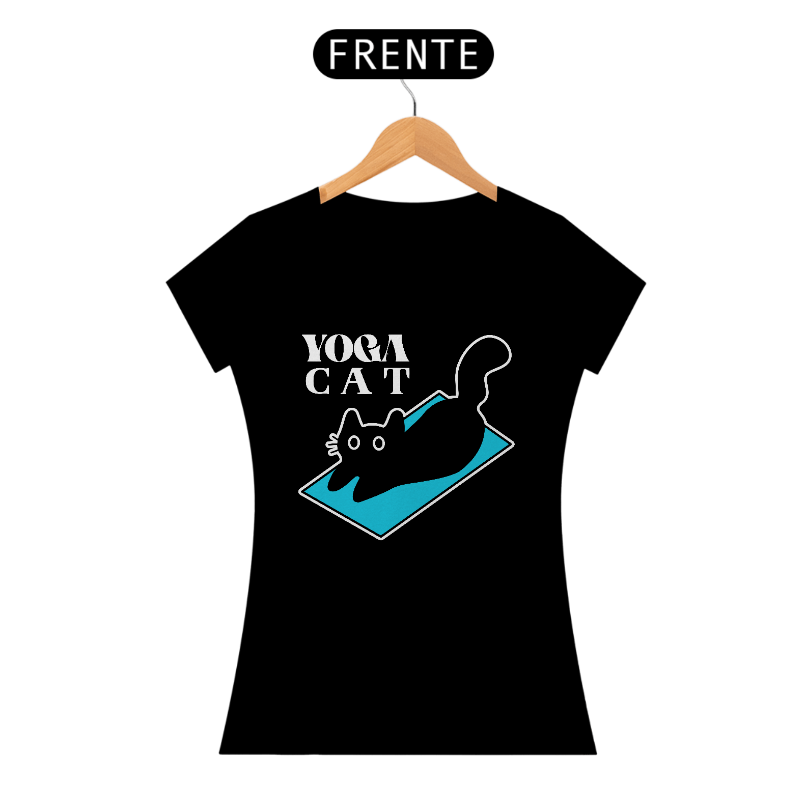 CAMISETA DE GATO - YOGA CAT