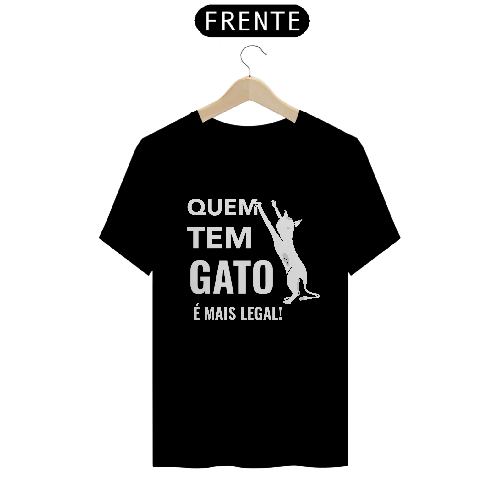 Camiseta de Gato - Quem tem gato é mais legal!