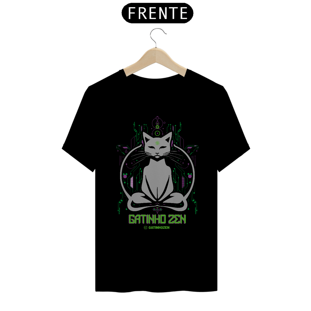 Nome do produto: Camiseta Unisex -  Instituto Gatinho Zen
