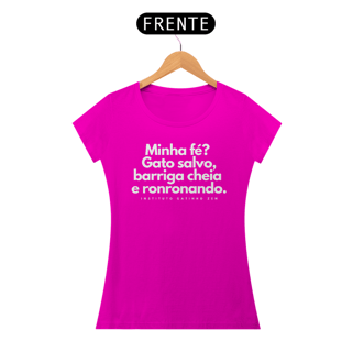 Nome do produto Camiseta Feminina - Minha fé
