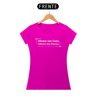 Nome do produto Camiseta Feninina - Abrace um gato