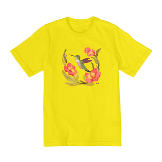 Nome do produto Camiseta Infantil - de 2 a 8 anos Beija-dor (Lama e Lótus)