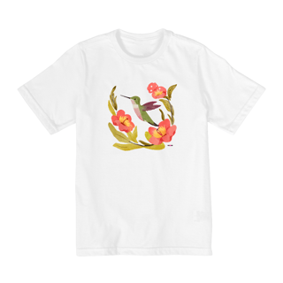 Nome do produto Camiseta Infantil - de 2 a 8 anos Beija-dor (Lama e Lótus)