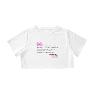 Nome do produto Cropped Branco Para Sempres (Lama e Lótus)