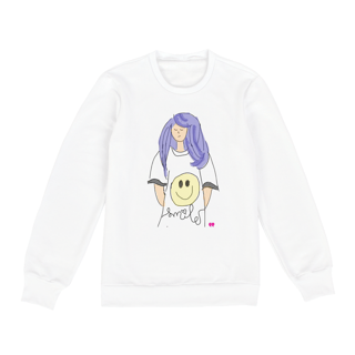 Nome do produto Moletom fechado Smile (Já na Ínitma Mente)