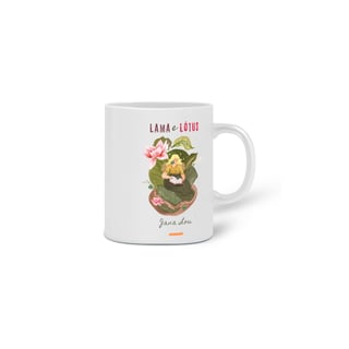 Nome do produto Caneca Capa do livro e Lótus  (Lama e Lótus)
