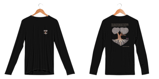 Nome do produto Camisa Manga Longa Dry UV - frente e costas - Árvore do amor (Lama e Lótus)