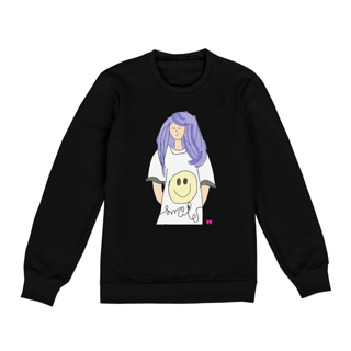 Nome do produto Moletom fechado Smile (Já na Ínitma Mente)