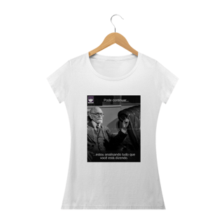 Nome do produto Camiseta baby look Freud Estupefato Analisando