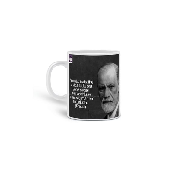 Caneca Freud Estupefato Autoajuda