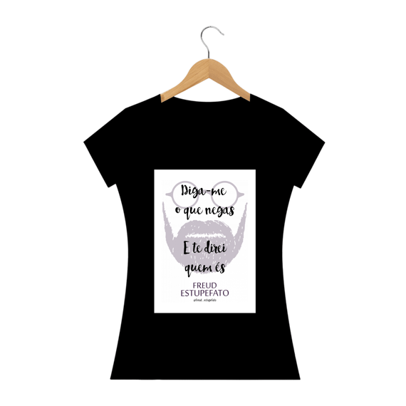 Camiseta Feminina Freud Estupefato Negação