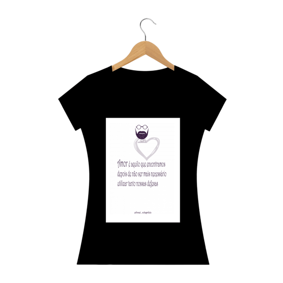 Camiseta Baby Look Freud Estupefato Amor