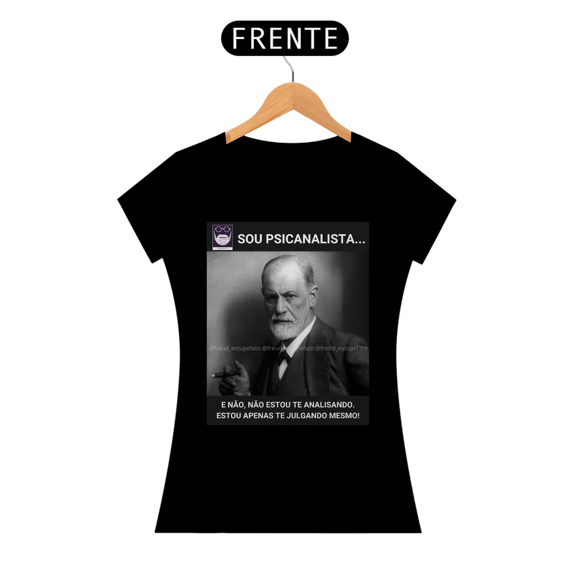 Camiseta Baby Look Freud Sou Psicanalista