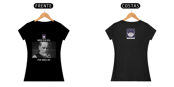 Camiseta Baby Look Freud Estupefato Não Fui Eu Freud