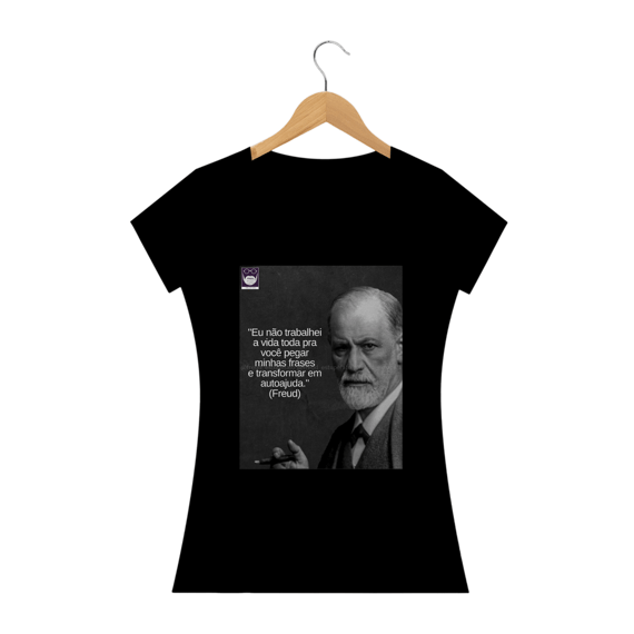 Camiseta Baby Look Freud Estupefato Autoajuda
