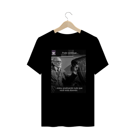 Camiseta  Freud Estupefato Analisando