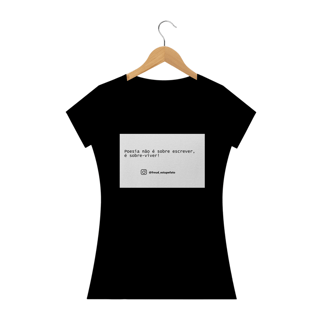 Nome do produto Camiseta Feminina Freud Estupefato Poesia