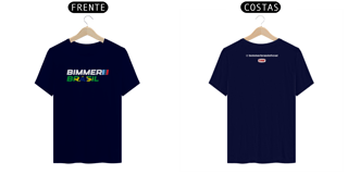 Nome do produto Camiseta Bimmer Brasil  - Frente e Verso